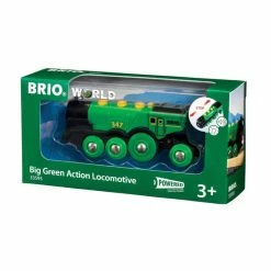 BRIO BIG GREEN ACTION LOCOMOTIVE