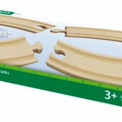 BRIO TRACKS LARGE CURVED 4PCS