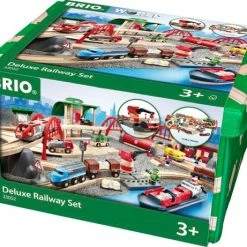 BRIO DELUXE RAILWAY SET 87 PIECES