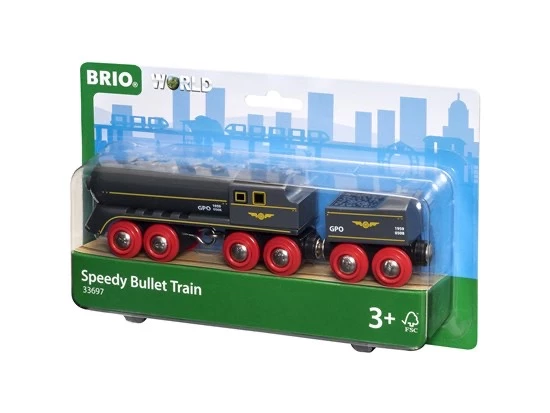 BRIO TRAIN SPEEDY BULLET TRAIN 2 PIECES 3 BRIO TRAIN SPEEDY BULLET TRAIN 2 PIECES