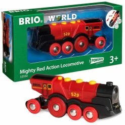 BRIO MIGHTY RED ACTION LOCOMOTIVE