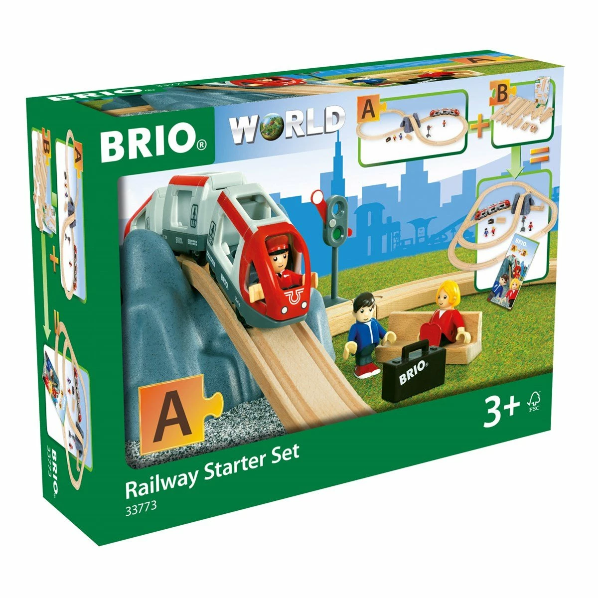 BRIO RAILWAY STARTER SET 26 PC 3 BRIO RAILWAY STARTER SET 26 PC