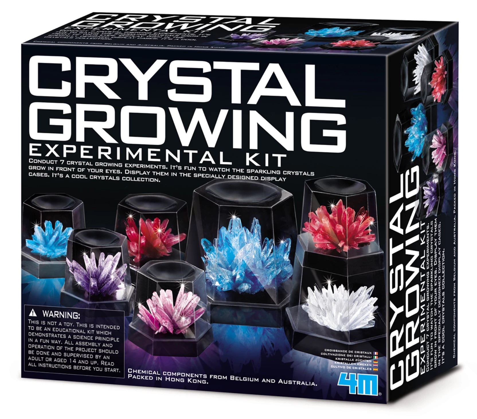 CRYSTAL GROWING EXPERIMANTAL KIT 3 CRYSTAL GROWING EXPERIMANTAL KIT