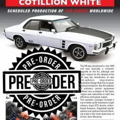 1:18 HOLDEN HX MONARO GTS SEDAN WHITE