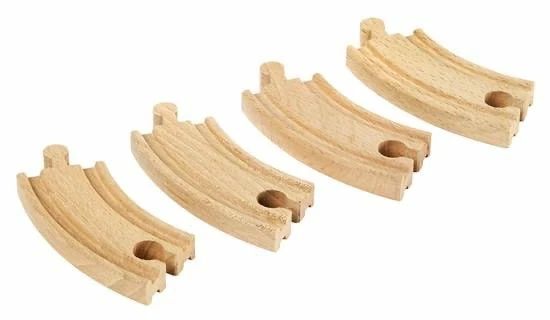 BRIO TRACKS SHORT CURVED TRACKS 4 PCS 4 BRIO TRACKS SHORT CURVED TRACKS 4 PCS - Image 2