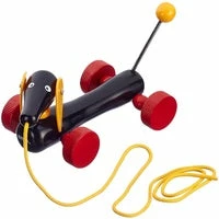 Alternative view of BRIO TODDLER DACHSHUND PULL ALONG