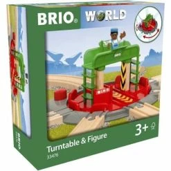 BRIO TRACKS TURNTABLE & FIGURE 2 PCE