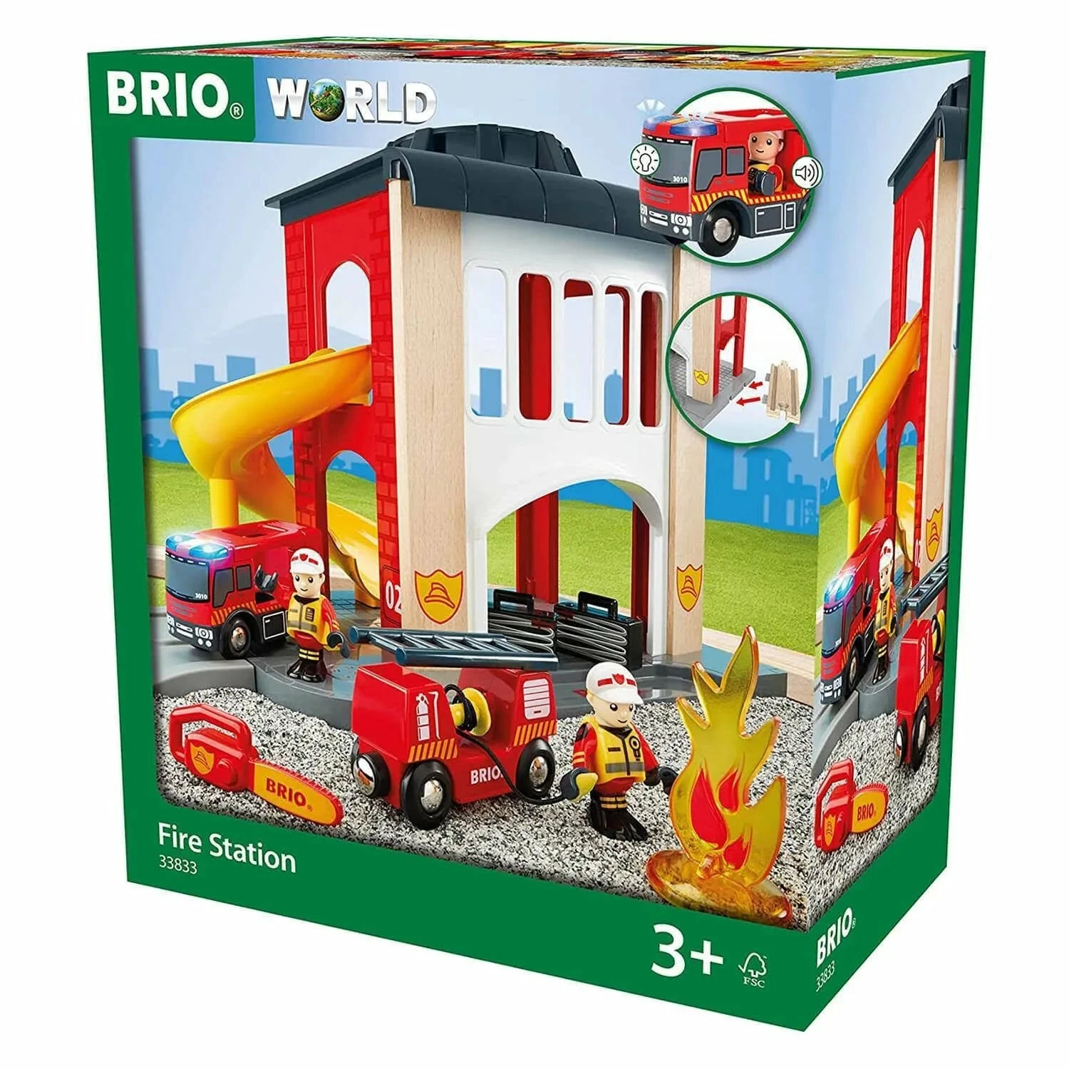 BRIO FIRE STATION 12 PIECES 3 BRIO FIRE STATION 12 PIECES