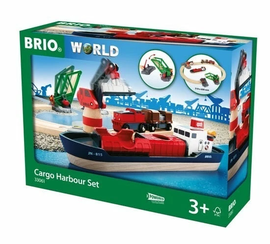 BRIO CARGO HARBOUR SET 16 PCS 3 BRIO CARGO HARBOUR SET 16 PCS