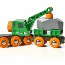 BRIO CLEVER CRANE WAGON 4 PIECES
