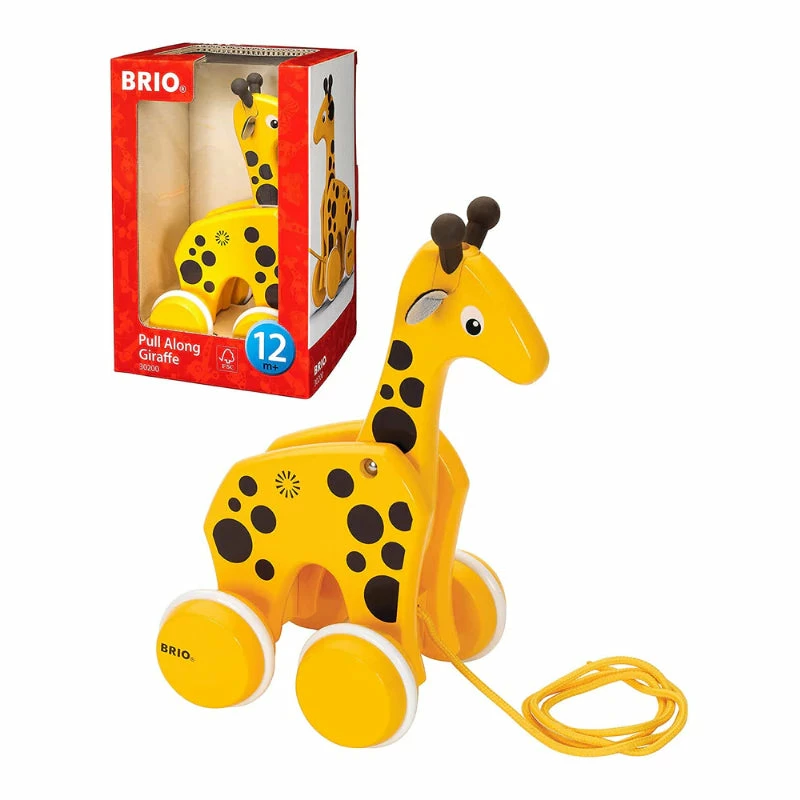 BRIO TODDLER PULL ALONG GIRAFFE 3 BRIO TODDLER PULL ALONG GIRAFFE