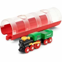 Alternative view of BRIO TRAIN TUNNEL & STEAM TRAIN 3 PCE