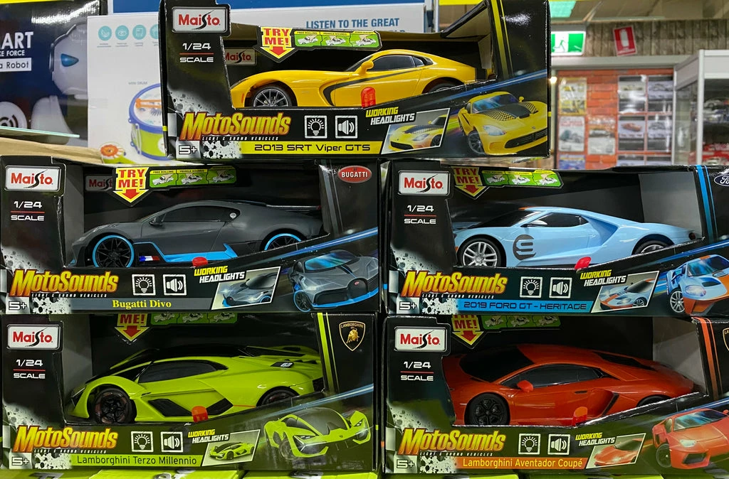 MAISTO 1:24 MOTORSOUNDS L&S CAR ASTD 3 MAISTO 1:24 MOTORSOUNDS L&S CAR ASTD