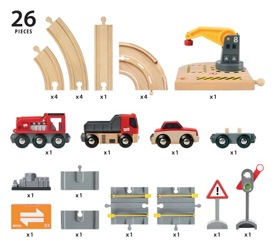BRIO RAIL & ROAD CRANE SET 4 BRIO RAIL & ROAD CRANE SET - Image 2