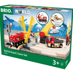 BRIO RAIL & ROAD CRANE SET