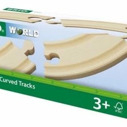 BRIO TRACKS SHORT CURVED TRACKS 4 PCS