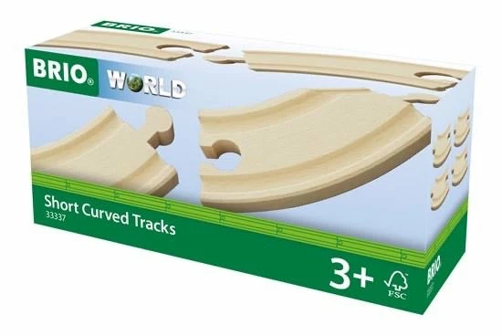 BRIO TRACKS SHORT CURVED TRACKS 4 PCS 3 BRIO TRACKS SHORT CURVED TRACKS 4 PCS
