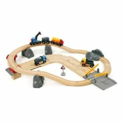 BRIO RAIL & ROAD LOADING SET 32 PIECES